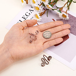 2Pcs 2 Colors Iron Yarn Guide Finger Holders&nbsp;DIY-TA0011-15