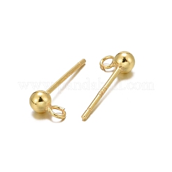 925 Sterling Silver Ear Stud Findings&nbsp;STER-K167-042B-G