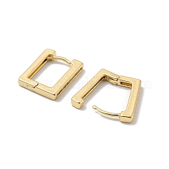 Brass with Clear Cubic Zirconia Hoop Earrings&nbsp;EJEW-B035-44KCG