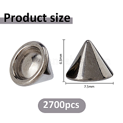 2700Pcs Plastic Ear Nuts&nbsp;FIND-FH0017-99A