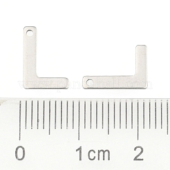 Tarnish Resistant 304 Stainless Steel Letter Charms&nbsp;LS-STAS-O072-L