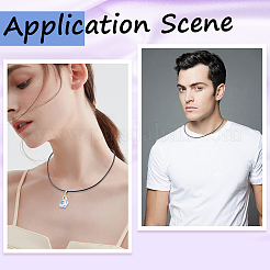 5Pcs 2.5MM Round Cowhide Leather Necklaces Making&nbsp;MAK-CL0001-05