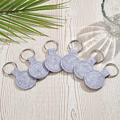 30Pcs Polyester Keychains&nbsp;KEYC-SP0001-61A