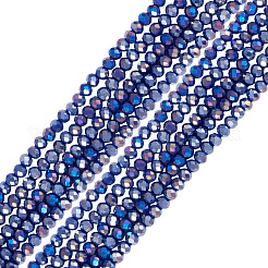10 Strands Baking Electroplate Glass Beads Strands&nbsp;GLAA-BW0001-01