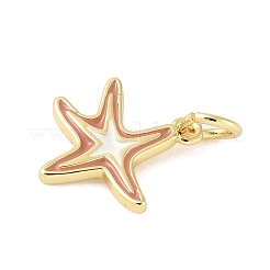 Brass Enamel Charms&nbsp;KK-B148-09G-02