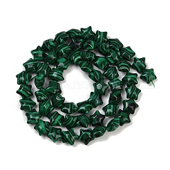 Synthetic Malachite Beads Strands&nbsp;G-Z080-A15-8mm