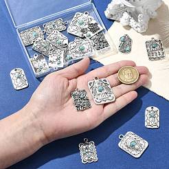 24Pcs 12 Styles Resin Imitation Turquoise Pendants&nbsp;FIND-CJ0003-52