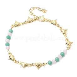 Brass Link Bracelest for Women&nbsp;BJEW-K298-04G