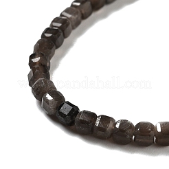 Natural Silver Sheen Obsidian Beads Strands&nbsp;G-D467-A01