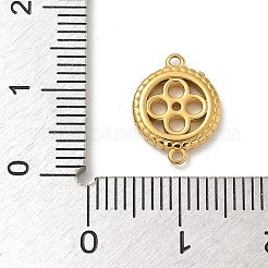 Ion Plating(IP) 304 Stainless Steel Wheel Connector Charms&nbsp;STAS-G351-09G