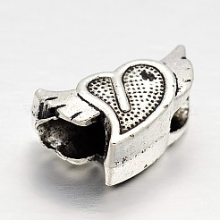 Tibetan Style Alloy Large Hole European Beads&nbsp;MPDL-M048-03