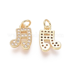 Golden Plated Brass Charms&nbsp;ZIRC-L087-043G
