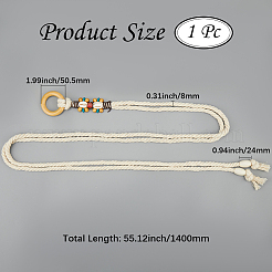 Handmade Weaving Cotton Linen Waist Chain Belts for Women Ladies Dress&nbsp;AJEW-WH20017-75C