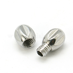 Brass Screw Clasps&nbsp;KK-E365-P