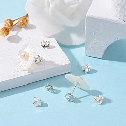 925 Sterling Silver Earring Findings&nbsp;STER-O013-05
