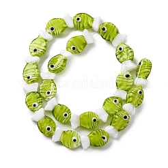 Handmade Lampwork Beads Strands&nbsp;LAMP-G154-07O