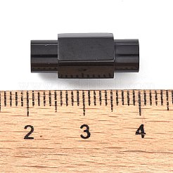 Ion Plating(IP) Smooth 304 Stainless Steel Magnetic Clasps with Glue-in Ends&nbsp;STAS-H402-63B-6MM