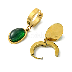 Ion Plating(IP) 304 Stainless Steel Hoop Earrings&nbsp;EJEW-R163-01G