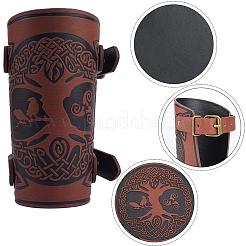 Imitation Leather Tree of Life Cord Bracelet&nbsp;AJEW-WH0342-88B