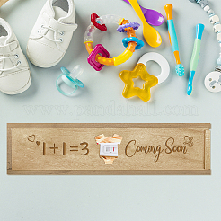 Rectangle Wooden Pregnancy Test Keepsake Box with Slide Cover&nbsp;CON-WH0102-001