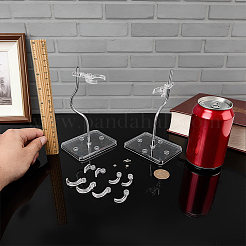 Adjustable Plastic Stand Base Action Figure Display Holder&nbsp;ODIS-WH0030-316A