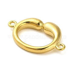 304 Stainless Steel Oval Ring Connector Charms&nbsp;STAS-D195-03G-02
