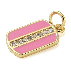 Rack Plating Brass Micro Pave Cubic Zirconia Pendants&nbsp;KK-K392-03G-02