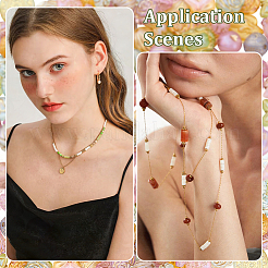 4Bags Frosted Transparent Acrylic Beads&nbsp;OACR-ME0001-42