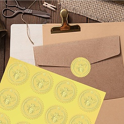 34 Sheets Self Adhesive Gold Foil Embossed Stickers&nbsp;DIY-WH0509-019