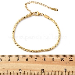 304 Stainless Steel Rope Chain Bracelets for Women&nbsp;BJEW-Q051-04G