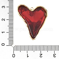 304 Stainless Steel & Glass Pendants&nbsp;STAS-Z186-16G