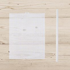4 Sheets Rectangle Plastic Mesh Canvas Sheets&nbsp;DIY-CP0012-72A
