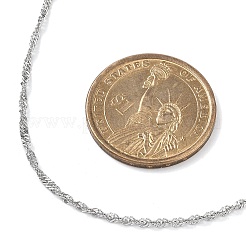 304 Stainless Steel Singapore Chain Necklace Making&nbsp;AJEW-JB01334-02