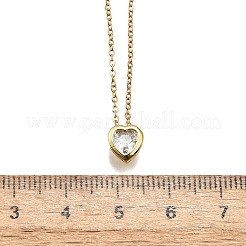 304 Stainless Steel Pendant Necklaces&nbsp;X-NJEW-O108-14G