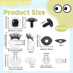 20 Bags Resin Safety Craft Eyes for Doll Making&nbsp;DIY-PH0033-06