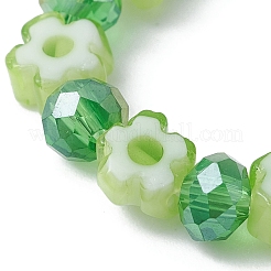 Glass Beaded Stretch Finger Rings for Women&nbsp;RJEW-JR00595