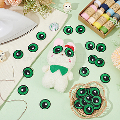12Pairs Computerized Embroidery Cloth Self Adhesive Patches&nbsp;PATC-BC0001-12C