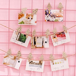 100Pcs Christmas Tree Unfinished Wooden Ornaments&nbsp;WOCR-CJ0001-01