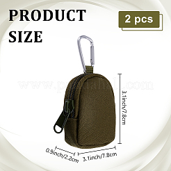 Nylon Zipper Wallets with Alloy Clasps&nbsp;AJEW-WH0567-68