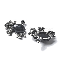 Natural Obsidian Pendant&nbsp;G-H083-02AS-02
