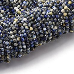 Natural Lapis Lazuli Beads Strands&nbsp;G-RM2025-A41-4mm-B
