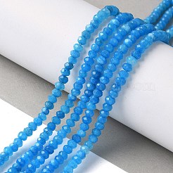 Dyed Natural Malaysia Jade Rondelle Beads Strands&nbsp;X-G-E316-2x4mm-58
