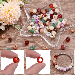 120Pcs Acrylic European Beads&nbsp;OACR-SP0002-27