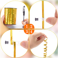 500 Yards Holographic Plastic Ribbon&nbsp;OCOR-WH20003-09A