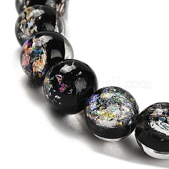 Handmade Dichroic Foil Glass Beads Strands&nbsp;DICH-U001-01B