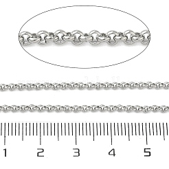 304 Stainless Steel Rolo Chains&nbsp;CHS-B012-02A-P
