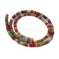 Dyed Natural White Jade Imitation Tourmaline Beads Strands&nbsp;G-K343-C55-01