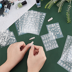 12Pcs 12 Styles PVC Nail Art Stickers&nbsp;MRMJ-PH0002-91