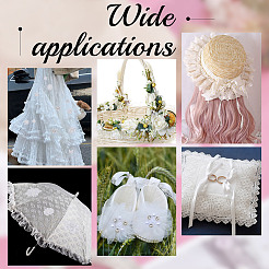 12Pcs 10 Styles Computerized Embroidery Organza Ornament Accesories&nbsp;PATC-NB0001-45