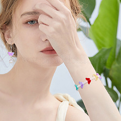 120Pcs 12 Colors Transparent Spray Painted Glass Beads&nbsp;GLAA-TA0003-86